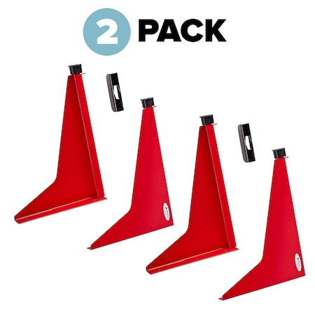 Adiroffice Drop/Lift Wall Rack for Blueprints, Red, PK2 ADI616-RED-2pk